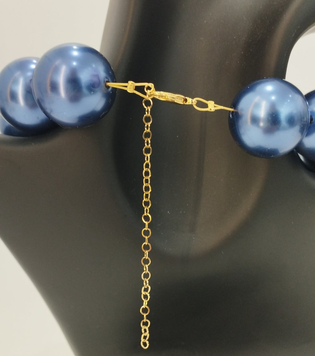 Κολιέ με μπλε πέρλες|Blue Pearl Necklace