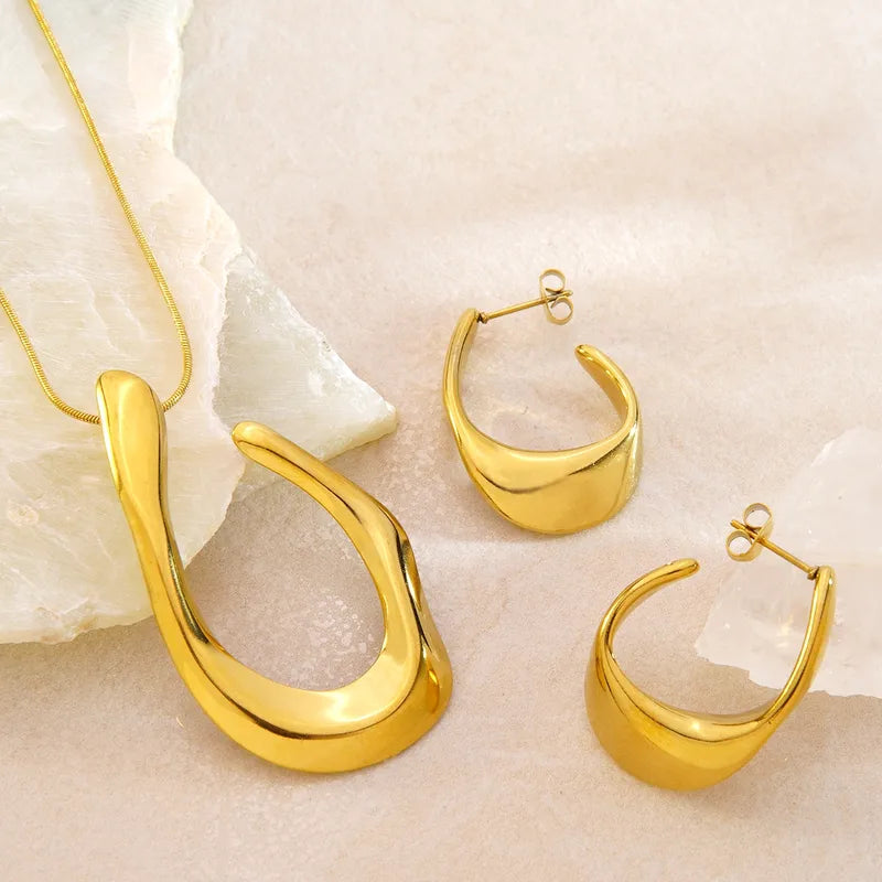 Γυναικείο Σετ Κολιέ-Σκουλαρίκια