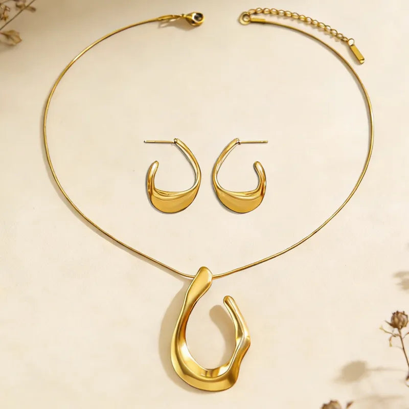 Γυναικείο Σετ Κολιέ-Σκουλαρίκια