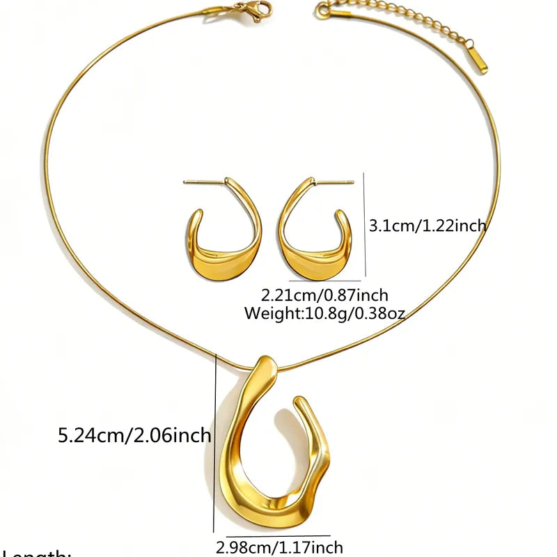 Γυναικείο Σετ Κολιέ-Σκουλαρίκια