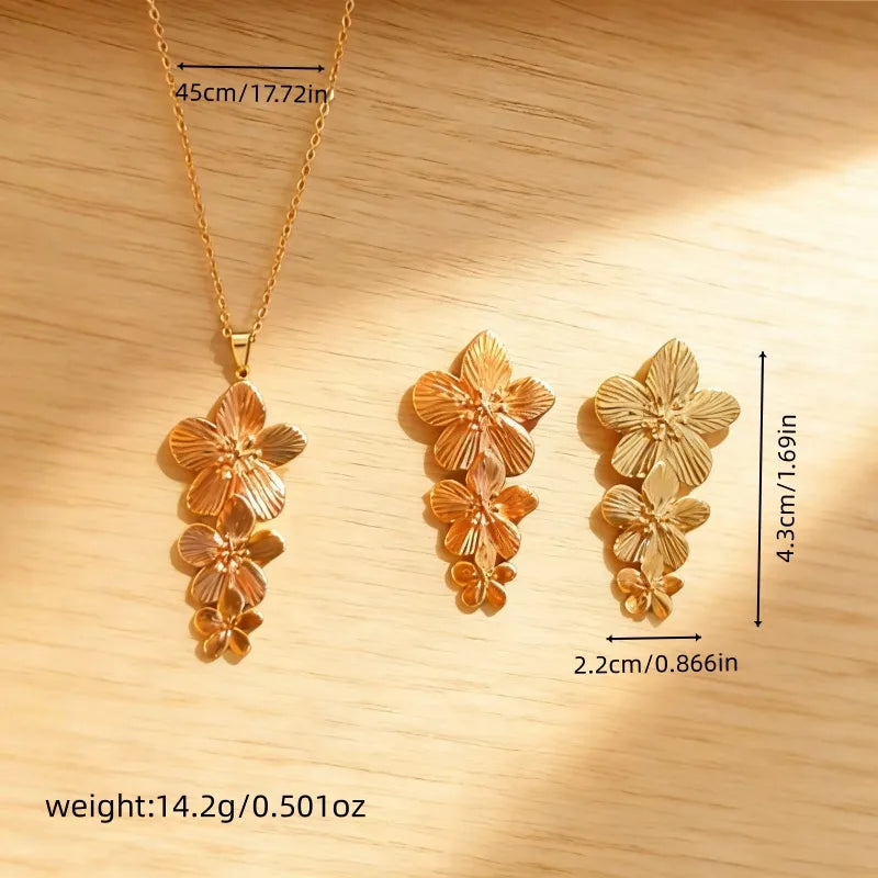 Γυναικείο Σετ Κολιέ-Σκουλαρίκια