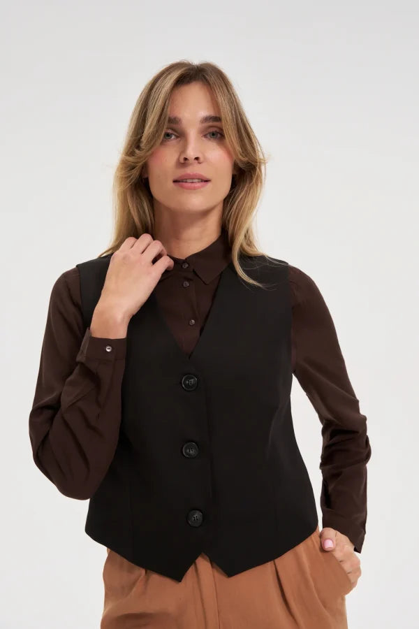 Γιλέκο Γυναικείο Κλασικό Minimal Black | Women's Vest Classic Minimal Black