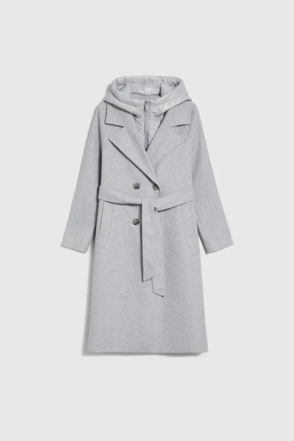 Γυναικείο Μακρύ Παλτό Γκρι Mel | Women's Long Coat Grey Mel