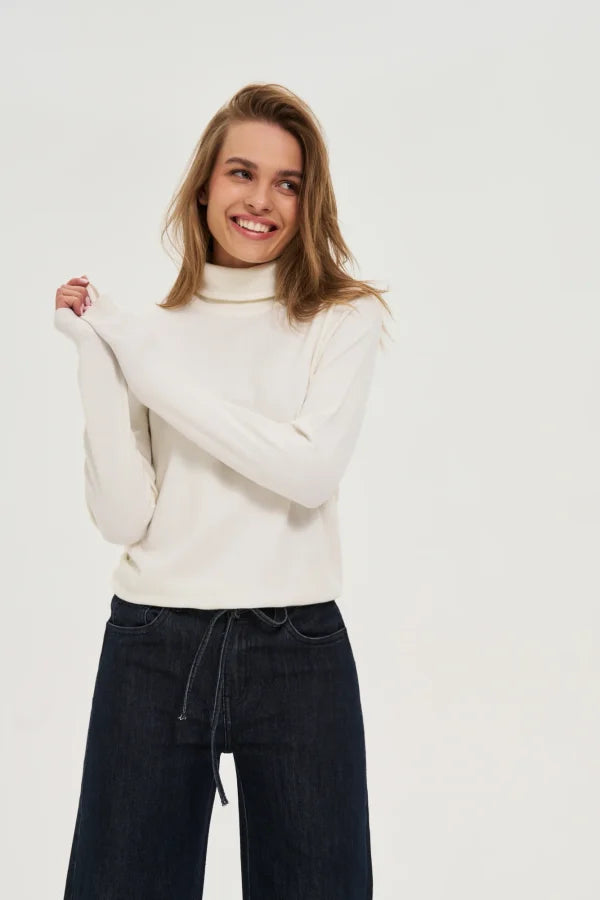 Πουλόβερ Ζιβάγκο Γυναικείο Off White | Women's Turtleneck Sweater Off White