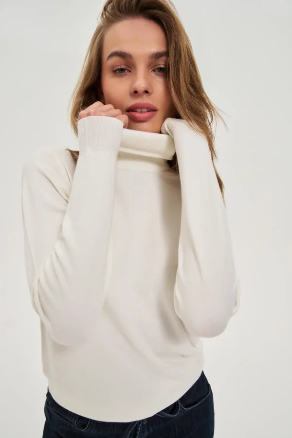 Πουλόβερ Ζιβάγκο Γυναικείο Off White | Women's Turtleneck Sweater Off White