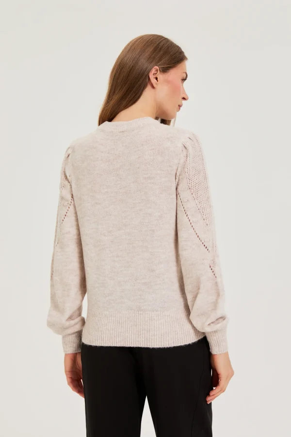 Πουλόβερ Γυναικείο Μπεζ Mel | Women's Beige Mel Sweater