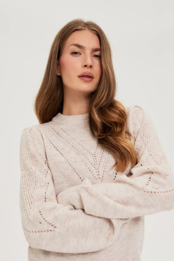 Πουλόβερ Γυναικείο Μπεζ Mel | Women's Beige Mel Sweater