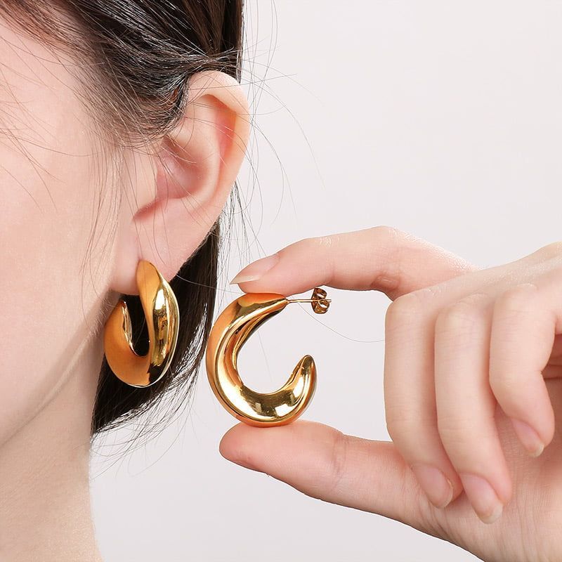 Γυναικεία Ατσάλινα Σκουλαρίκια Κρεμαστά | Women’s Steel Earrings