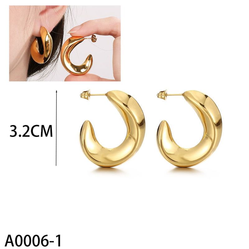 Γυναικεία Ατσάλινα Σκουλαρίκια Κρεμαστά | Women’s Steel Earrings