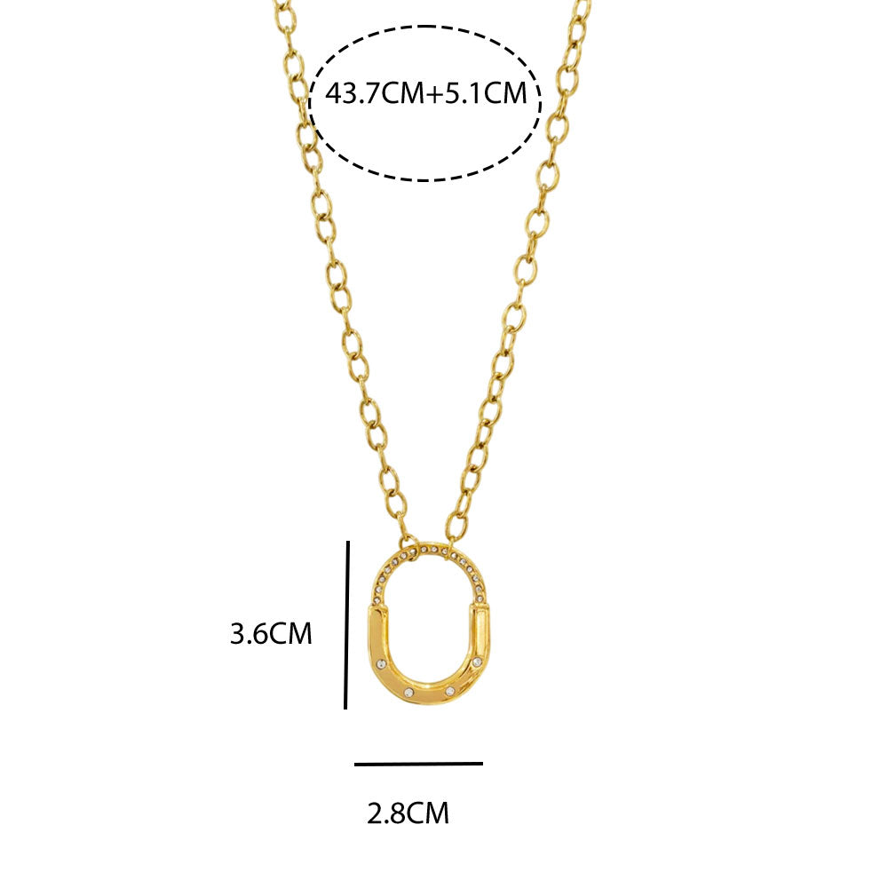 Γυναικείο Ατσάλινο Κολιέ Με Κρεμαστό Στοιχείο – Women’s Steel Necklace With Pendant Element