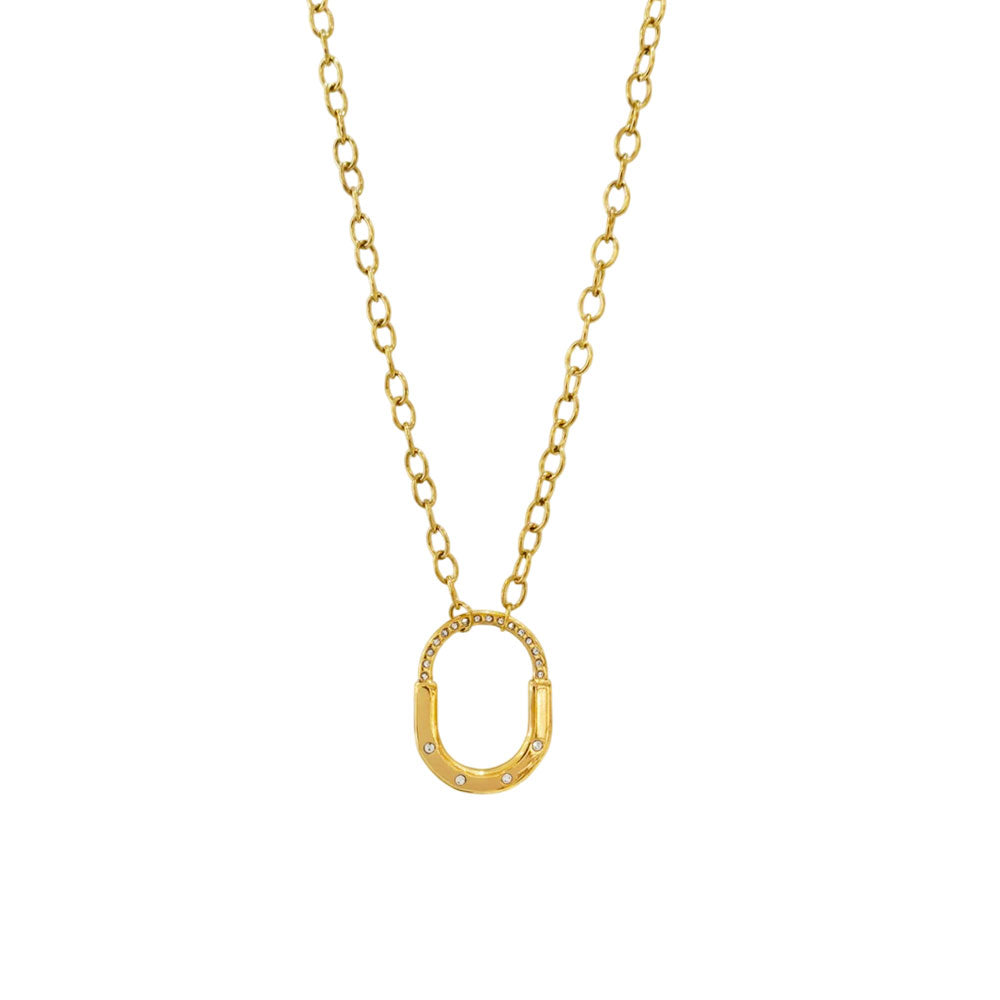 Γυναικείο Ατσάλινο Κολιέ Με Κρεμαστό Στοιχείο – Women’s Steel Necklace With Pendant Element