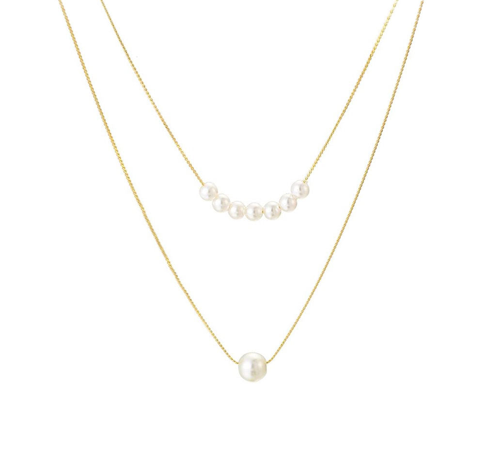 Γυναικείο Ατσάλινο Κολιέ Με "Πέρλες" – Women’s Steel Necklace with "Pearls"