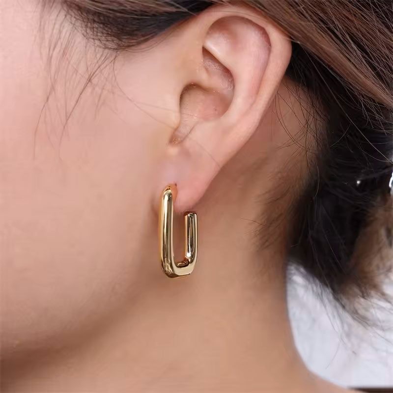 Γυναικεία Ατσάλινα Σκουλαρίκια Κρίκοι | Women’s Hoop Steel Earrings