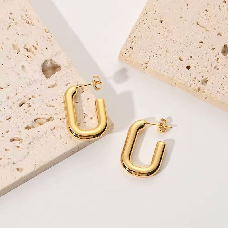 Γυναικεία Ατσάλινα Σκουλαρίκια Κρίκοι | Women’s Hoop Steel Earrings