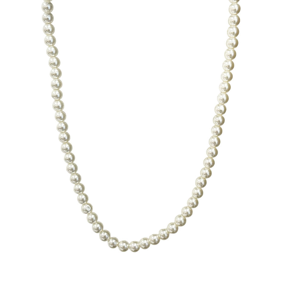 Γυναικείο Ατσάλινο Κολιέ Με "Πέρλες"- Women's Steel Necklace With "Pearls"