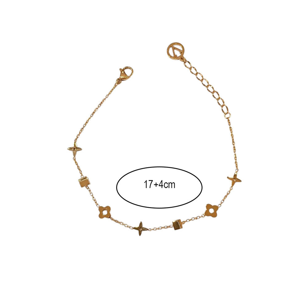 Βραχιόλι Ανοξείδωτο Ατσάλι με Γεωμετρικά Στοιχεία – Stainless Steel Bracelet with Geometric Elements