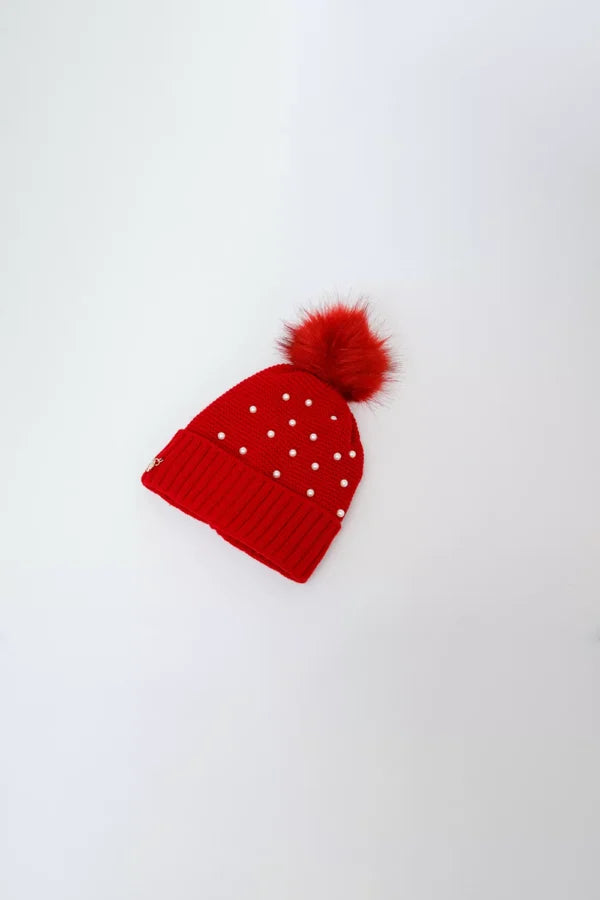 Γυναικείος σκούφος με πέρλες - FRAGOLA