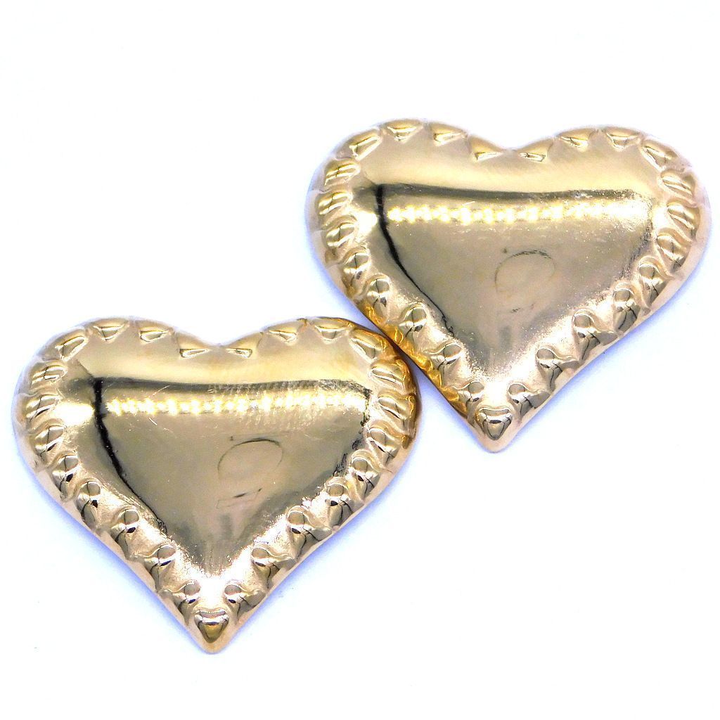 Ατσάλινα σκουλαρίκια Καρδιά με ραφές