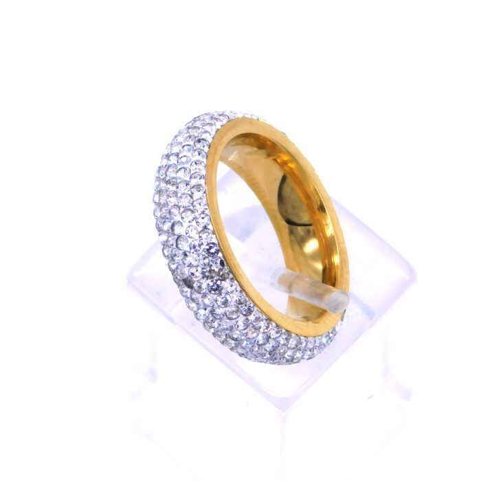 316L Δαχτυλίδι από ανοξείδωτο ατσάλι με ζιργκόν | 316L Stainless steel Ring with zircon