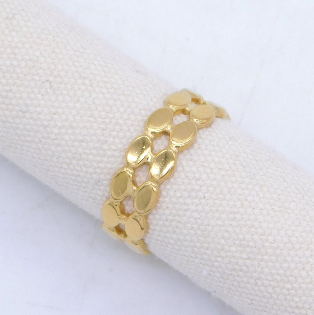 Ατσάλινο δαχτυλίδι Double flat