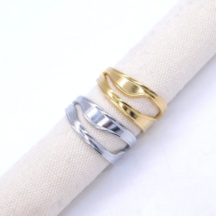 Ατσάλινο δαχτυλίδι melted