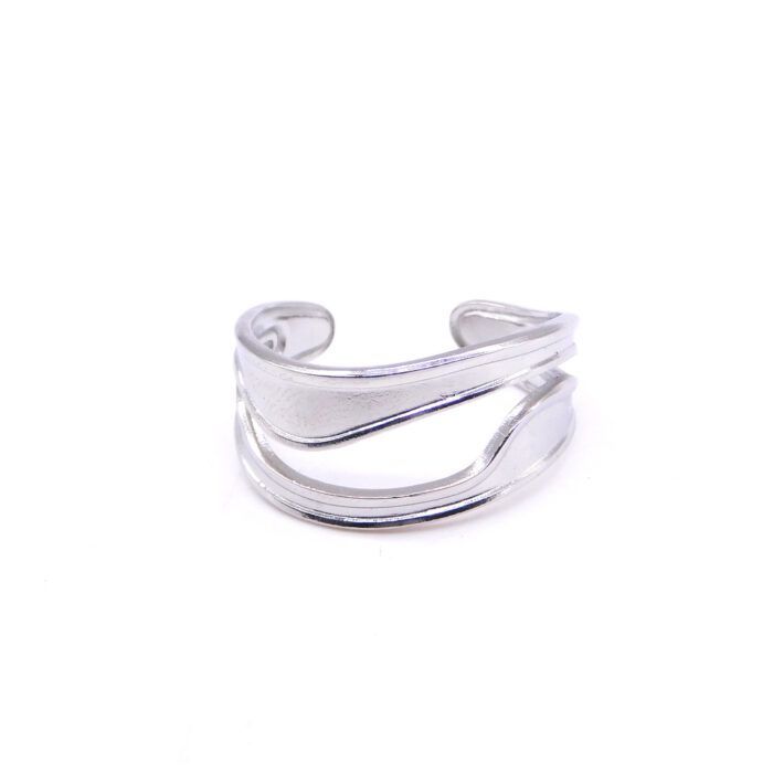 Ατσάλινο δαχτυλίδι melted