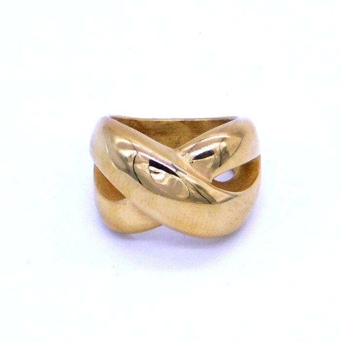 Δαχτυλίδι Ατσάλινο 316L σε σχήμα x | 316L Stainless Steel x-shaped Ring