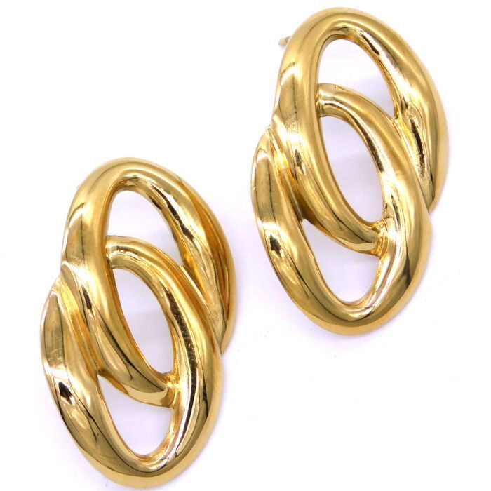 Ατσάλινα σκουλαρίκια Double rings | Stainless Steel Earrings Double rings
