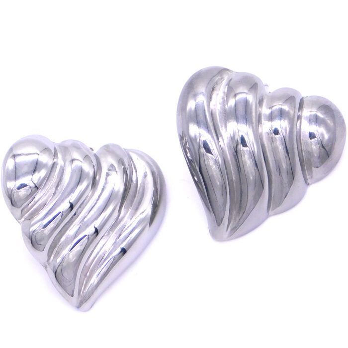 Ατσάλινα σκουλαρίκια Heart | Heart Shape Steel Earrings
