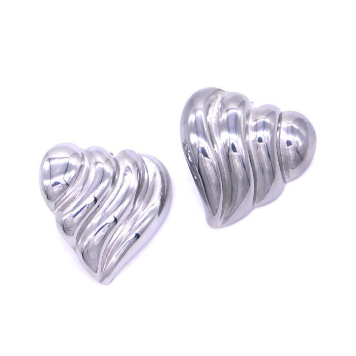 Ατσάλινα σκουλαρίκια Heart | Heart Shape Steel Earrings