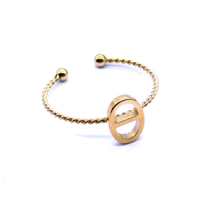 316L Ατσάλινο δαχτυλίδι Θ με αυξομείωση μεγέθους | 316L Steel Θ-ring with adjustable size