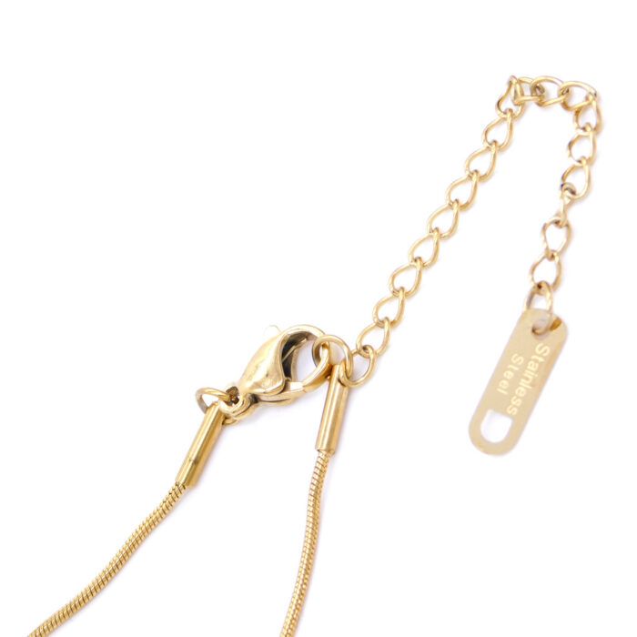 Ατσάλινο κολιέ με 3D σταγόνα