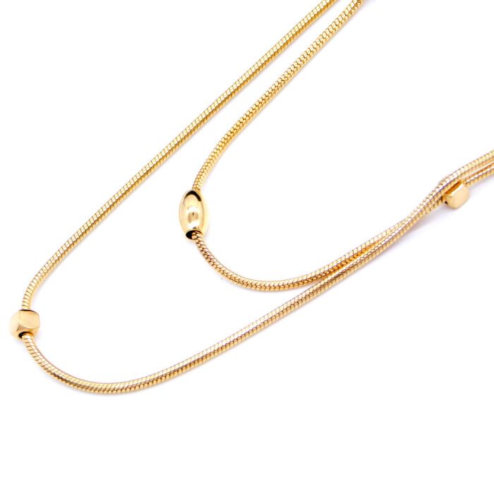 Ατσάλινο κολιέ Double