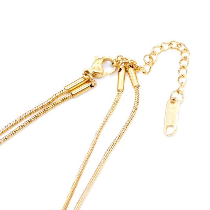 Ατσάλινο κολιέ Double