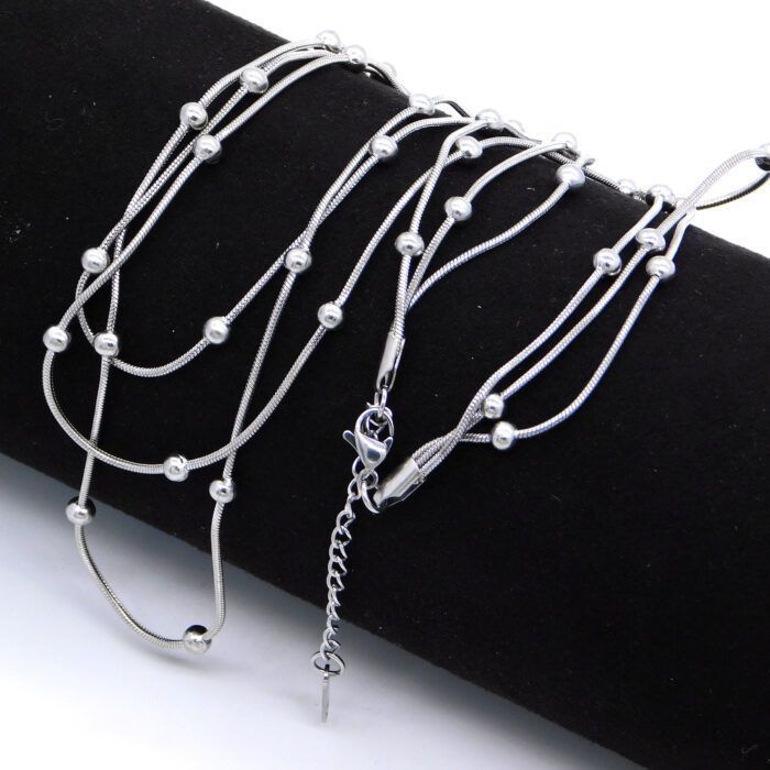 Ατσάλινο κολιέ TRIPLE | TRIPLE steel necklace