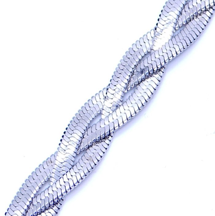 Ατσάλινο κολιέ τριπλής αλυσίδας | Triple chain steel necklace