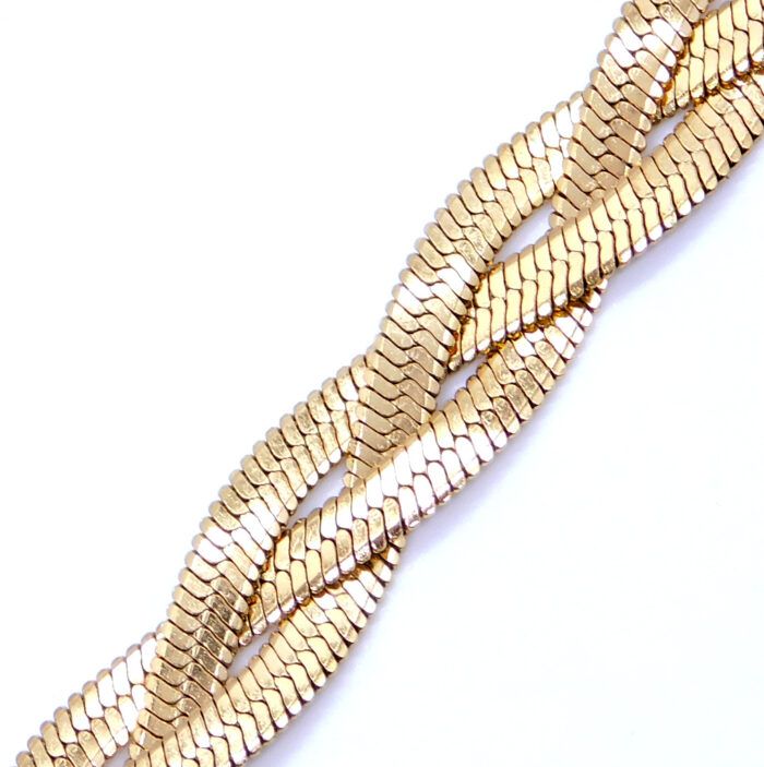 Ατσάλινο κολιέ τριπλής αλυσίδας | Triple chain steel necklace