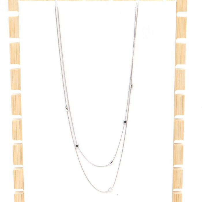 Ατσάλινο κολιέ Double