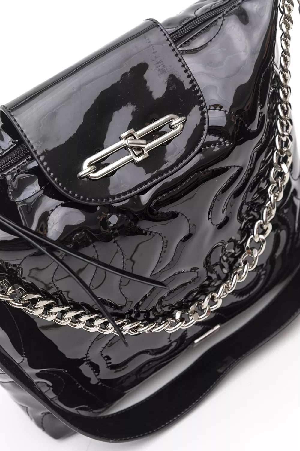 Πολυμορφική τσάντα μεσαίου μεγέθους με κυματοειδή γαζιά Fragola