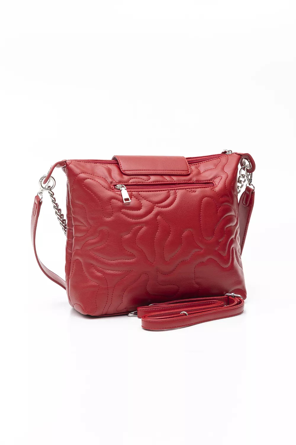 Πολυμορφική τσάντα μεσαίου μεγέθους με κυματοειδή γαζιά Fragola