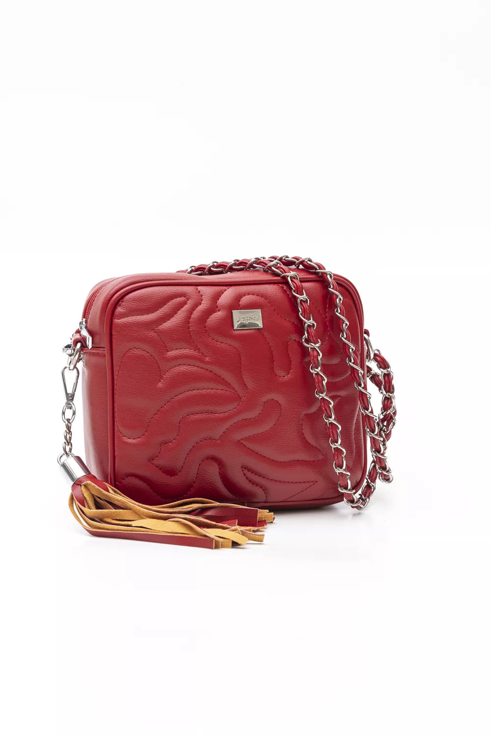 Τετράγωνη τσάντα με αλυσίδα και κυματοειδή γαζιά Fragola