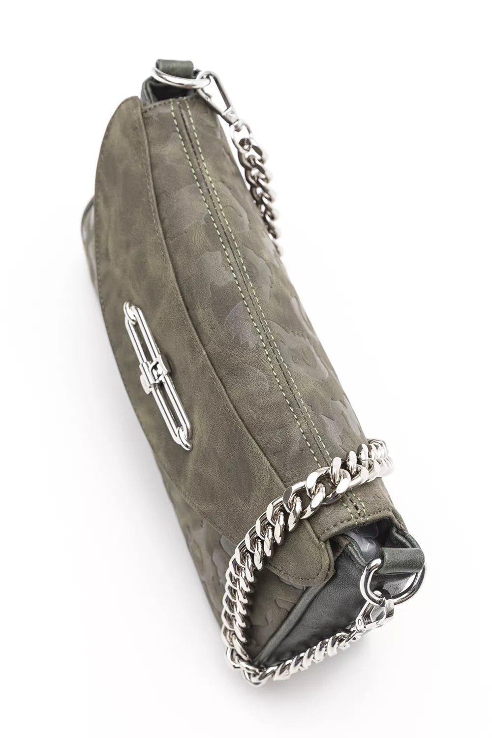 Elegant τσάντα με αλυσίδες με print