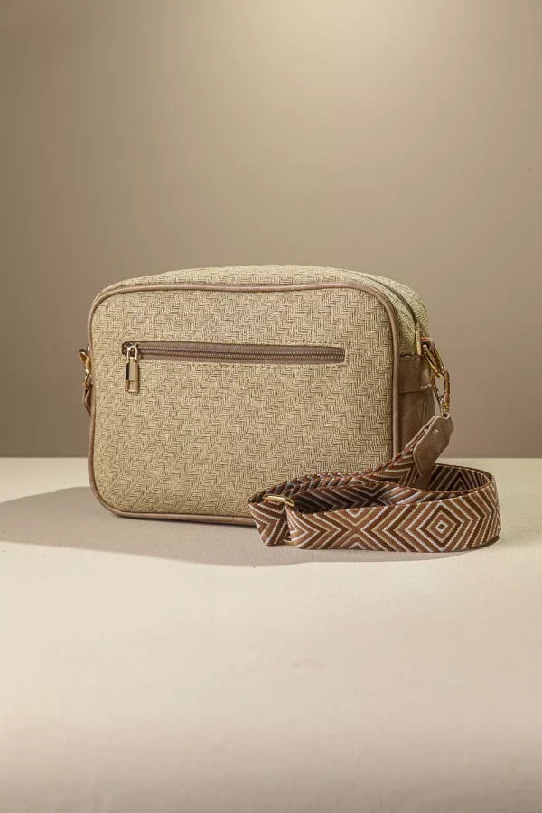 Τσαντα χιαστί με μπροστινή θήκη με καπάκι - FRAGOLA