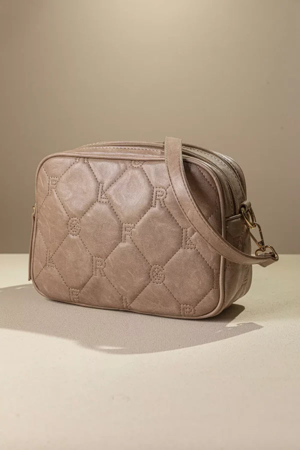 Καπιτονέ τριθέσια τσάντα χειρός - FRAGOLA