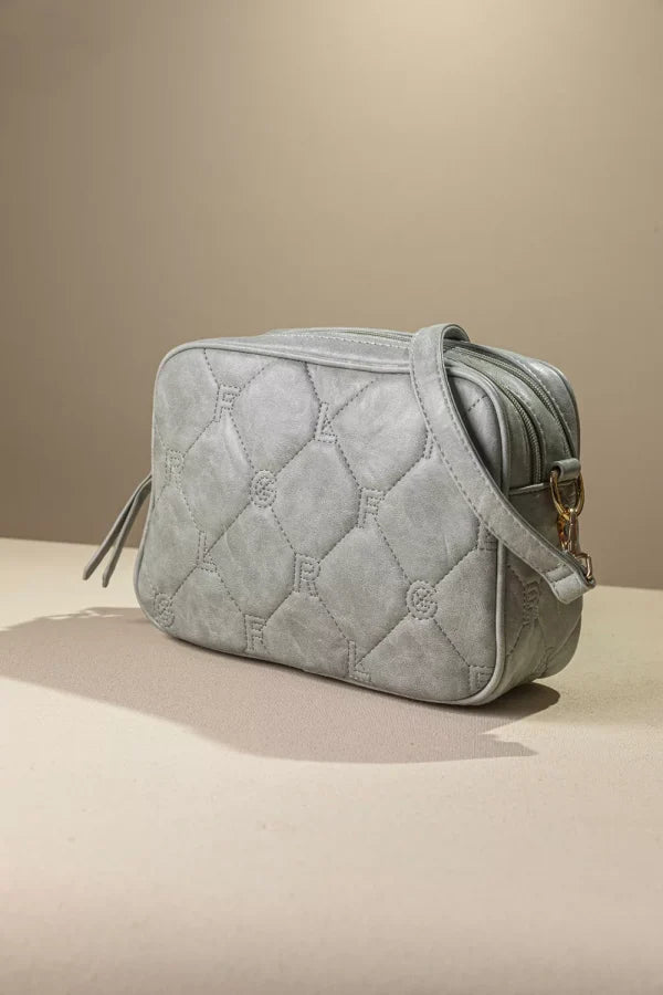 Καπιτονέ τριθέσια τσάντα χειρός - FRAGOLA