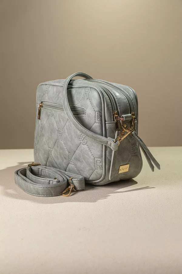 Καπιτονέ τριθέσια τσάντα χειρός - FRAGOLA