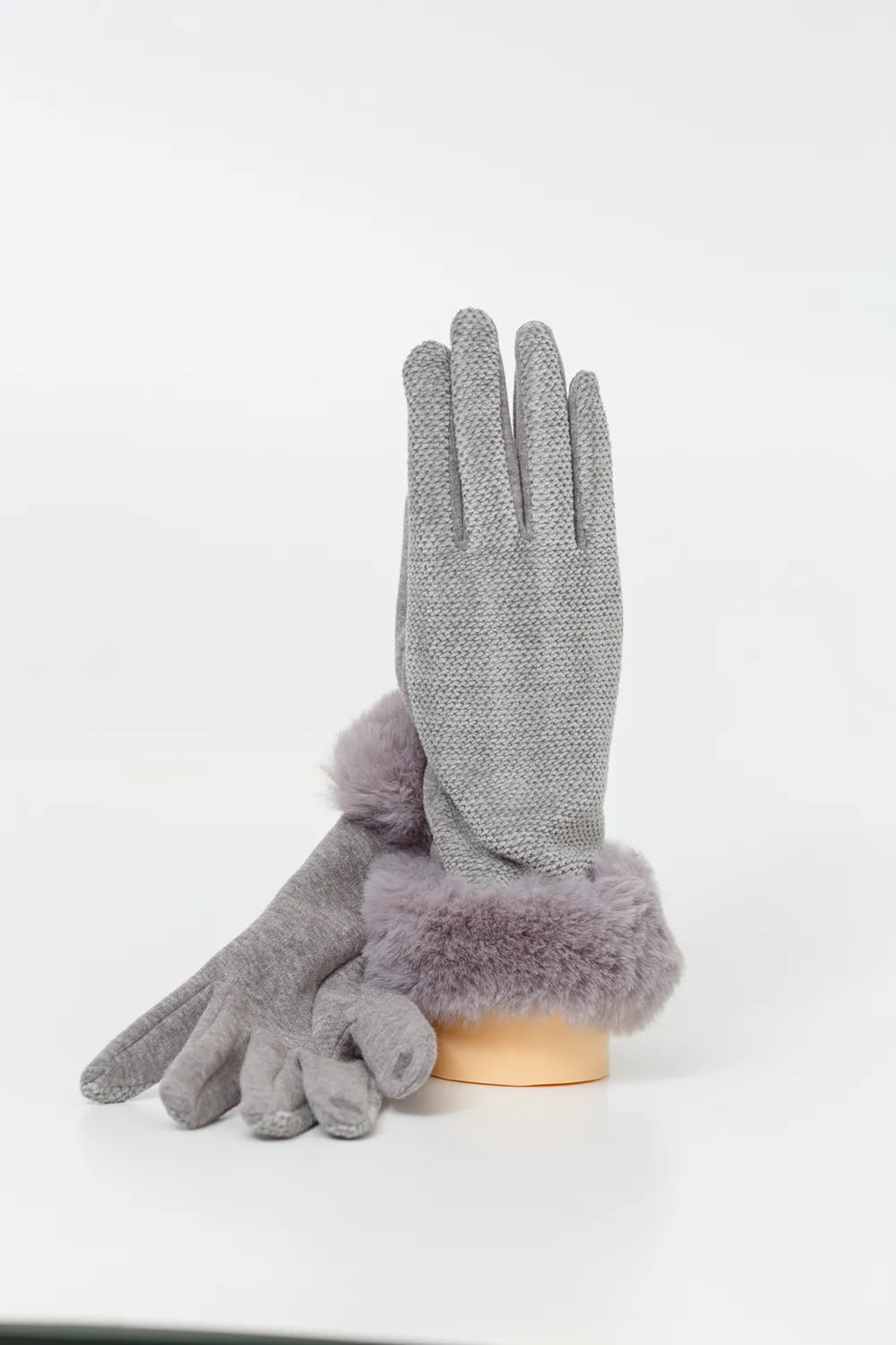 Γάντι γυναικείο με υφή σενίλ - FRAGOLA