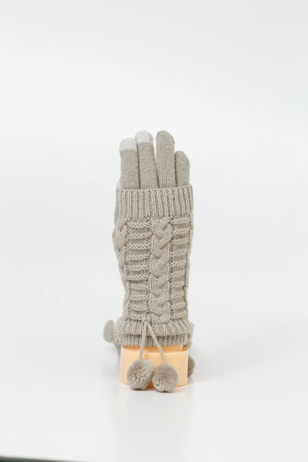 Πλεκτά γάντια 2-1 με touch screen -FRAGOLA