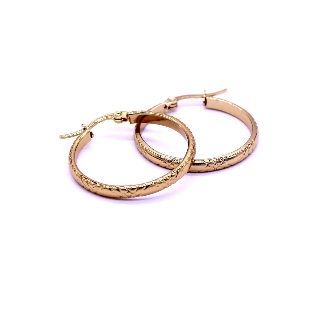 Ατσάλινα σκουλαρίκια κρίκοι 30mm