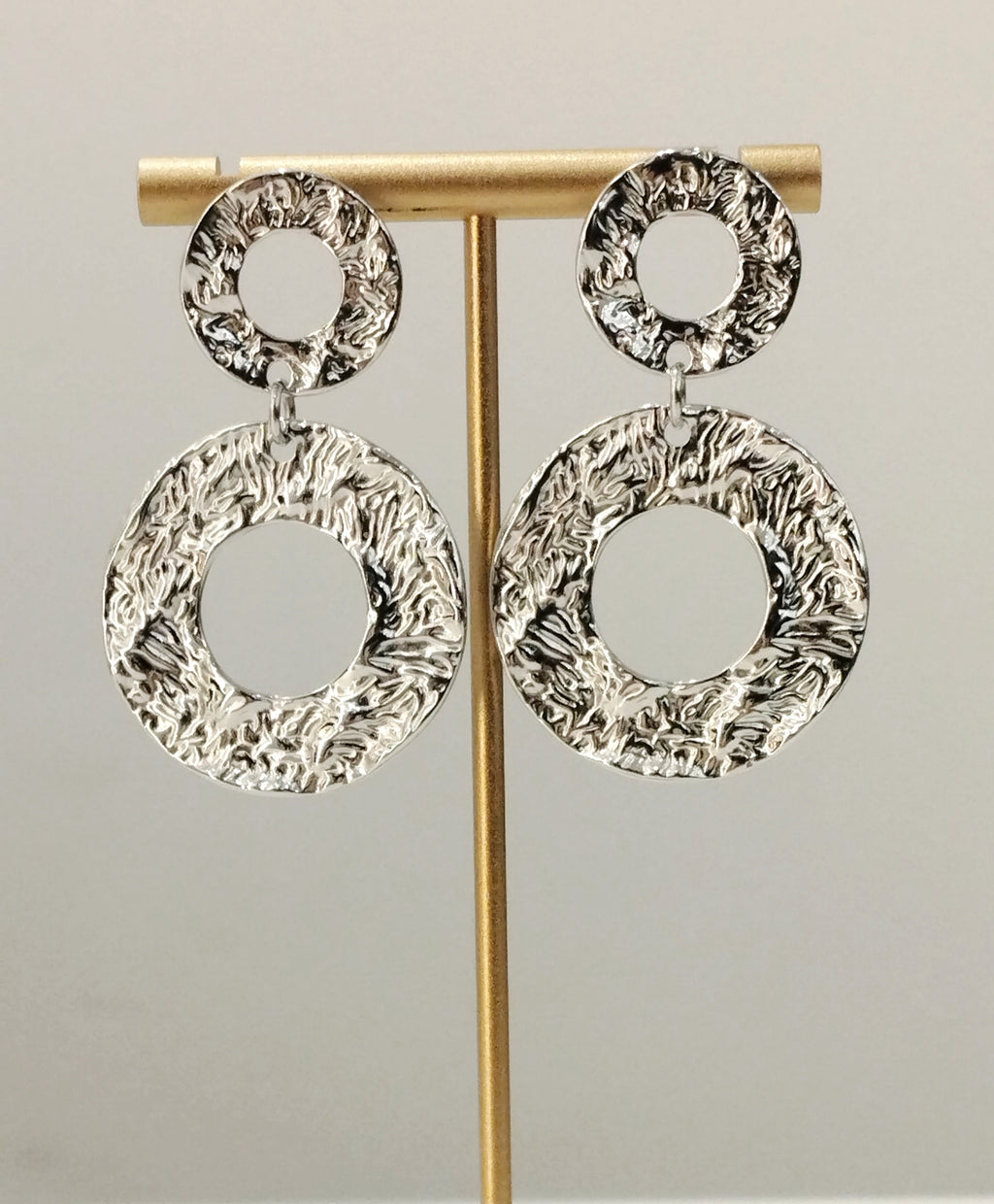 Σκουλαρίκια Κρεμαστά Σφυρήλατα | Hummered Dangling Earrings